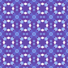 Poster - Abstract seamless pattern of simple geometric shapes. Bright shades of colors.