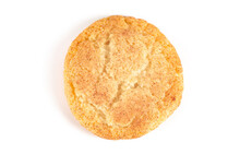 Classic Snickerdoodle Cookies On A White Background