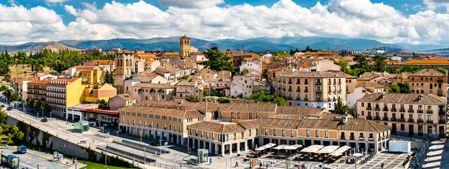 Sticker - Panorama of the Old Town of Segovia in Spain