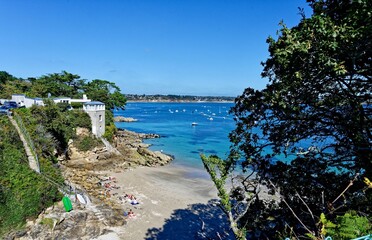 Canvas Print - Plage des Curés, Plougonvelin, GR34, Finistère, Bretagne, France