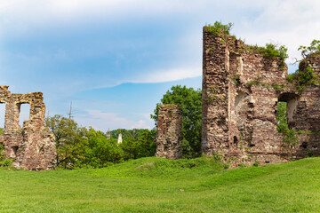 Wall Mural - Ruins of the Buchach medieval castle. Ukraine