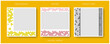 Social media editable post banner with hexagonal structure. Web banners for social media. Clear and simple colorful honey design, vector illustration.