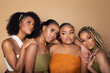 © B. Alyssa Trofort/Creative Flame - Studio portrait of four beautiful black female friends