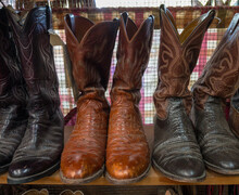 Western Boots On Display 