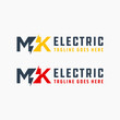 electrical industry logo with letter MK