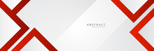 Modern Red White Abstract Banner Background. Vector Illustration Design For Presentation, Banner, Cover, Web, Flyer, Card, Poster, Wallpaper, Texture, Slide, Magazine