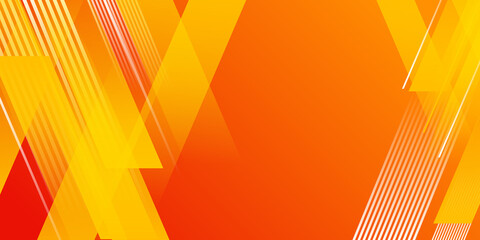 Abstract modern background gradient color. Yellow and orange red gradient with halftone decoration and light stripes. 