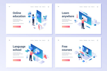 Poster - Set of contemporary online services for education on Internet
