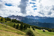 Landscape panorama of Seiser Alm in South Tyrol, Italy
