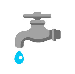 Sticker - waterworks / faucet / water tap icon illustration