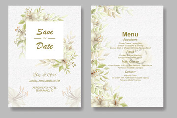 Wall Mural - wedding invitation card