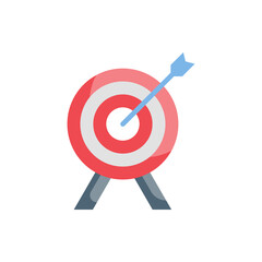 Target finance Vector Style illustration. Business and Finance Flat Icon.