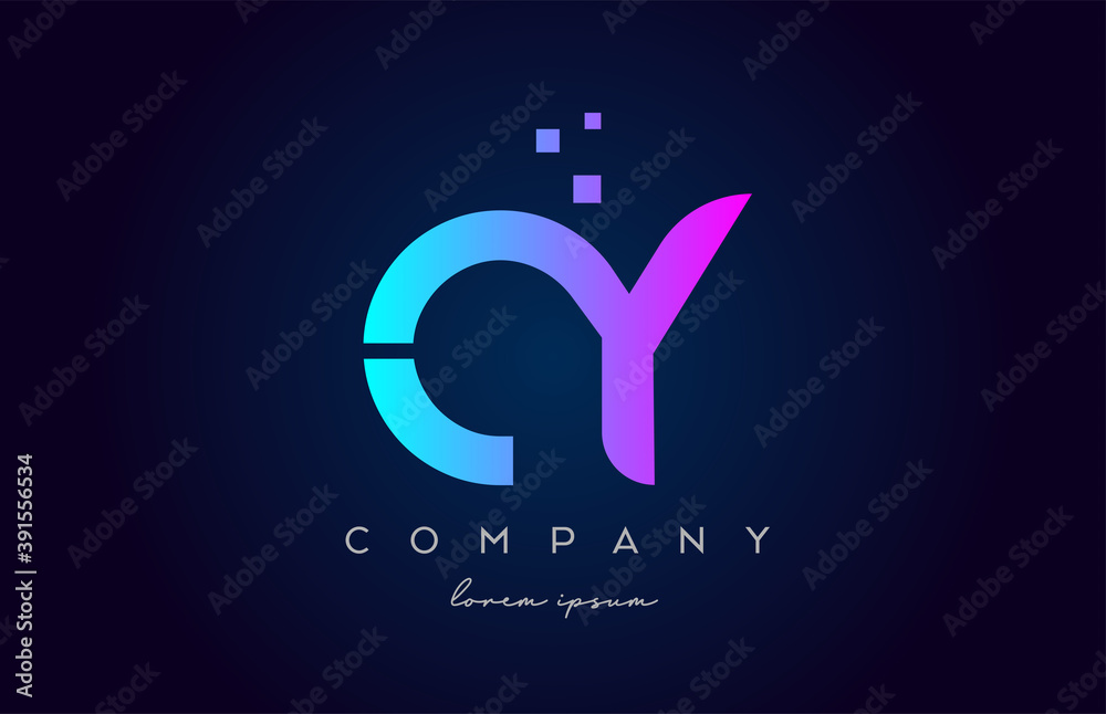 CY C Y alphabet letter logo icon combination. Creative design for ...