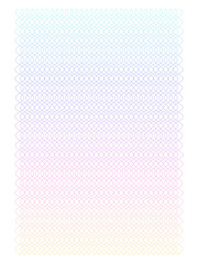 Poster - soft rainbow color. linear background. design elements. poligonal lines. guilloche