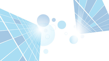Abstract technology background circle geometry decoration, science and technology digital line white background