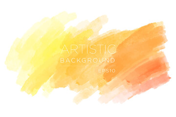 Poster - artistic backdrop, vector with brush strokes, brush paint look background with colorful hand painted stains