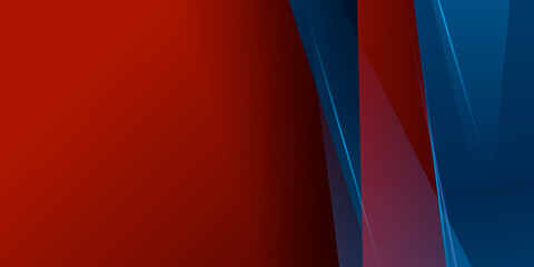 Independence day abstract background with elements of the american flag in red and blue colors 
