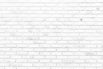 Wall Mural - White brick walls that are not plastered background and texture. The texture of the brick is white. Background of empty white tile ceramic wall.
