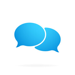 Poster - Bubble speech message. Dialog. Chat. Vector EPS 10. Isolated on white background