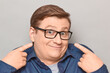 © Andrei Korzhyts - Portrait of funny happy man pointing with fingers at himself