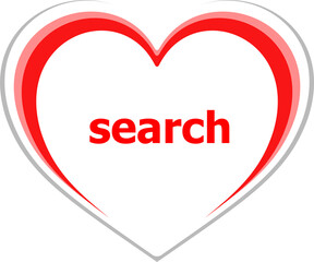 Poster - Text Search. SEO web development concept