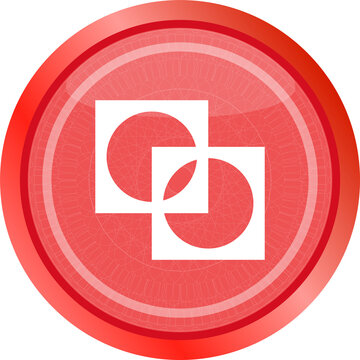 Apps icon. abstract sign on web button isolated on white