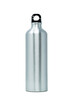 a thermal alluminium bottle on white background