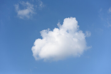 Wall Mural - soft white clouds fluffy in the clear sky
