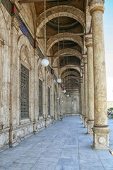 Canvas Print - CAIRO, EGYPT - Dec 11, 2007: Exterior of Mosque of Muhammad Ali in the Citadel of Cairo (Egypt)