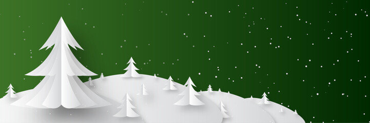 Beautiful christmas banner with text space