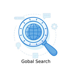 Wall Mural - Global Search 