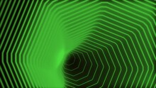 Glowing Green Hypnotic Tunnel Background