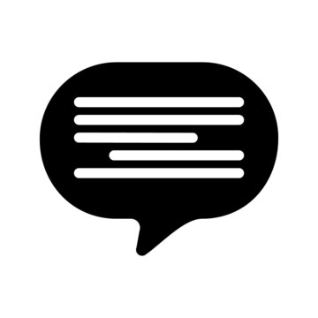 Chat speech bubble icon design. Message communicatin sign. Online consulting symbol.