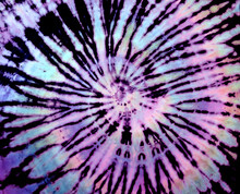 Spiral Tie-dye Pattern. Hippie Tie Dye Wallpaper. Tiedye Background In Rainbow Pastel Violet, Purple, Pink.