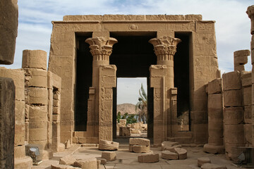 Wall Mural - Temple of Isis from Philae, Aswan Egypt)