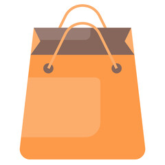 Shopping bag icon desig fat style