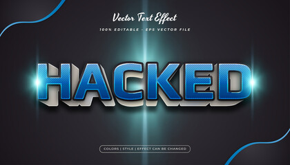 3d bold blue text style with halftone texture and embossed effect