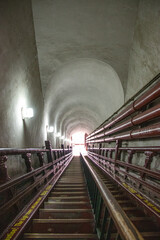 Sticker - Escalier de la tour du Tambour à Pékin, Chine