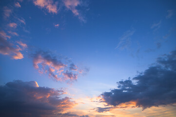 Wall Mural - sky and clouds in the evening