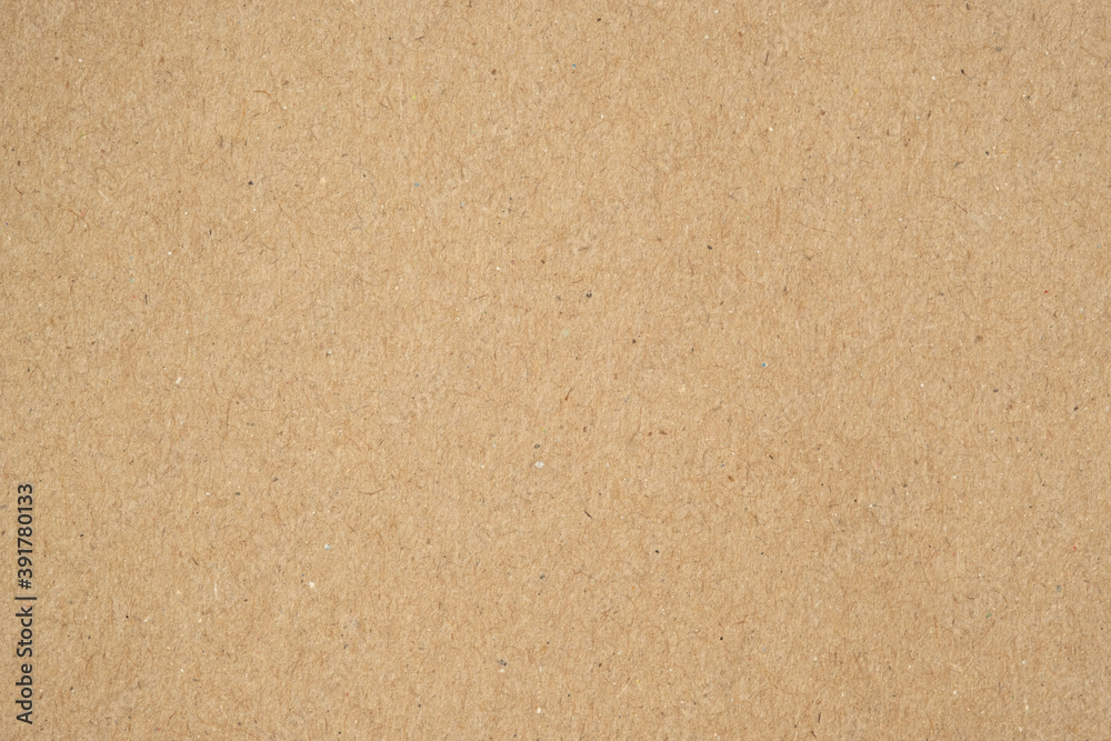 Texture of brown craft or kraft paper background, cardboard sheet, recycle paper, copy space for text. - obrazy, fototapety, plakaty 