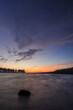 lever de soleil au lac servière