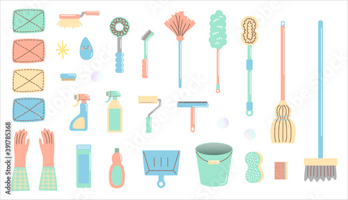 Set Of Cleaning Tools パステルカラーの掃除道具セット 掃除道具のイラスト シャボン玉 Stock Vector Adobe Stock Set Of Cleaning Tools パステルカラーの掃除道具セット 掃除道具のイラスト シャボン玉 Stock Vector Adobe Stock
