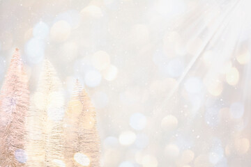 pastel bright and sparkling christmas background.