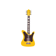 Poster - guitar acoustic instrument flat style icon vector design