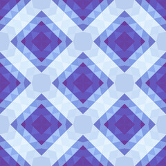 Poster - Abstract seamless pattern of simple geometric shapes. Bright shades of colors.