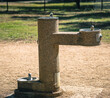 drinking fountain for people and pets