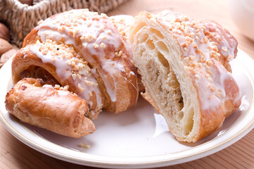 traditional St Martin's Croissant with poppy seeds