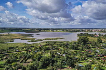 Poster - Morag Backwater in Morag, small town in Warmia Mazury region of Poland