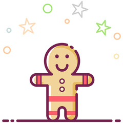 Sticker - Gingerbread Man