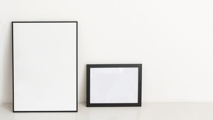 Wall Mural - empty photo frames